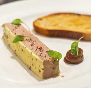 Chicken liver parfait at Duncombe Arms, Staffordshire. Photocredit: Moorlands Eater 